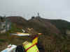 The mountain top has a TV transmitter (81972 bytes)