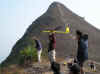 Ready to launch with High Junk Peak in the background (135978 bytes)