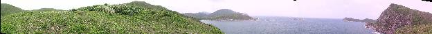Panorama view of the upper flying site